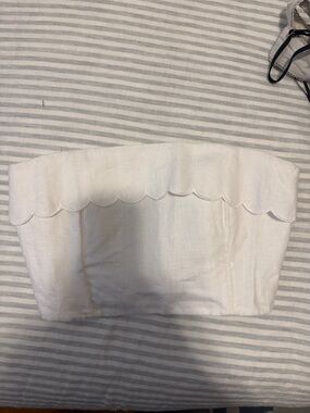 Reformation Cream Scalloped Kids Bottoms